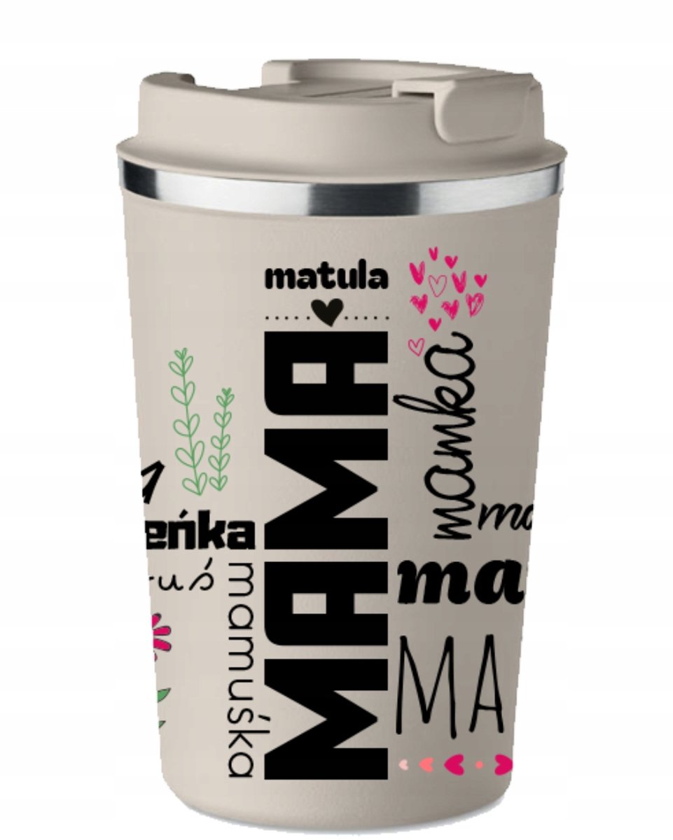 Premium Thermosbeker Beige - Ideaal Cadeau voor Moederdag
