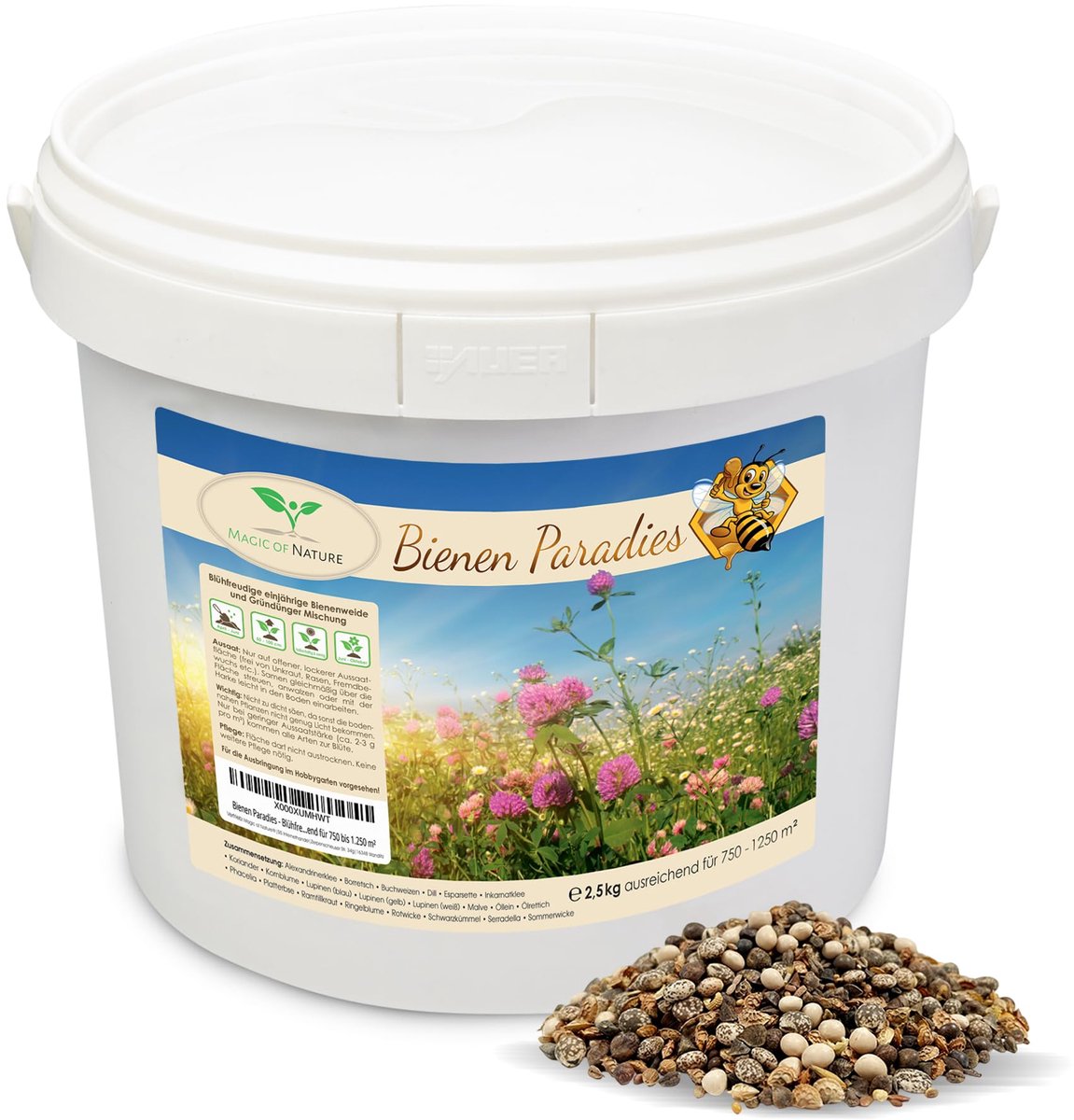 Bloemenmeelmengsel 2,5kg - Bijenparadijs - Bijenweide - Creëer een kleurrijke tuin - ShopVlot