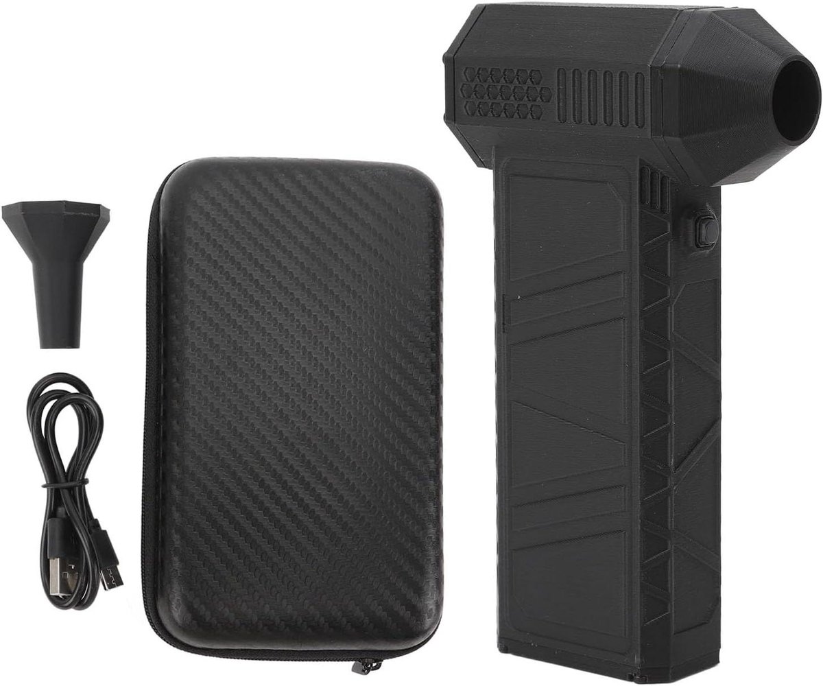 Draagbare Bladblazer - Luchtblazer Auto - Auto Reinigen - Borstelmotor 130000 RPM - 16 x 10 x 4 cm - Zwart
