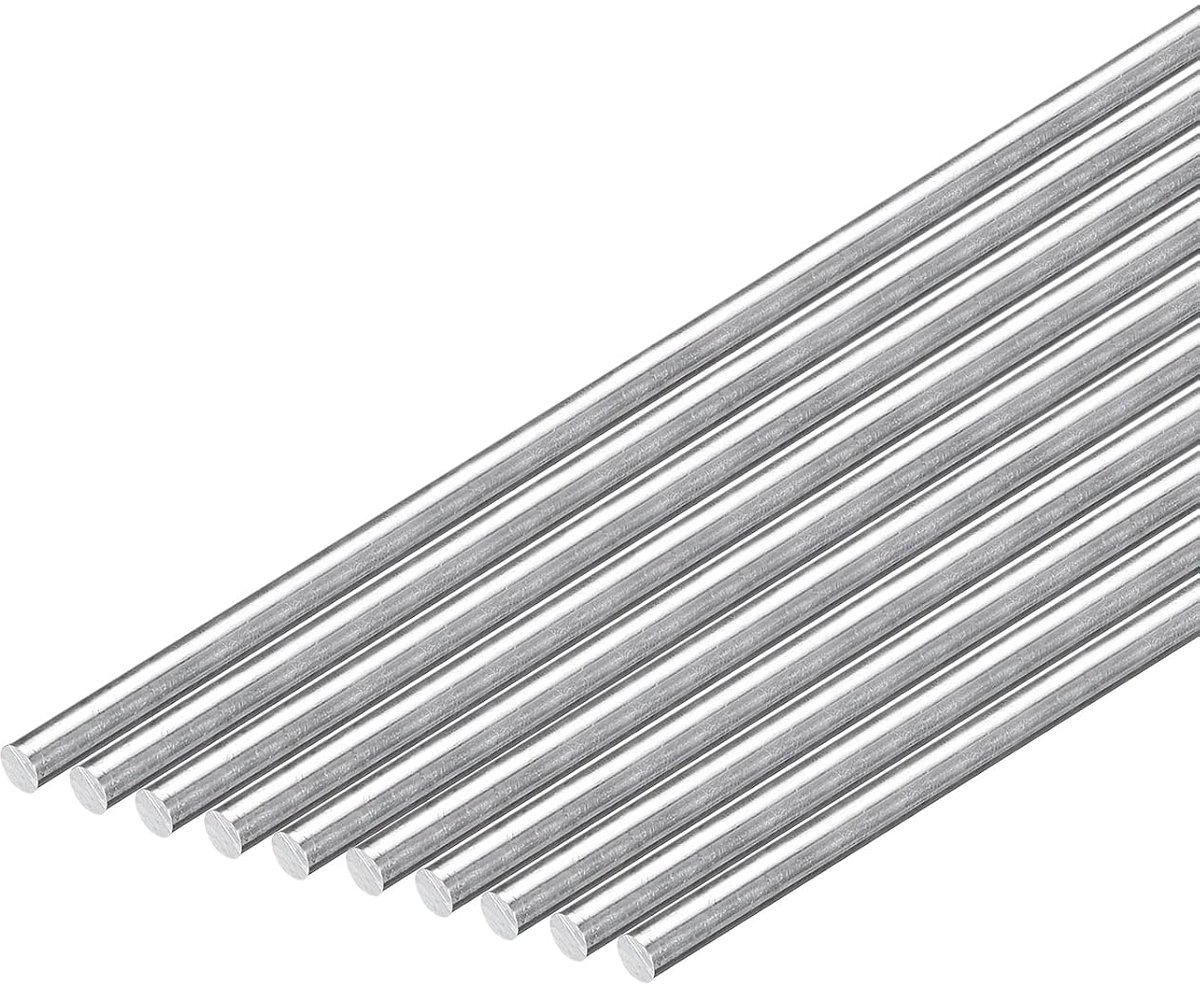 10 stuks 3/25" diameter ronde aluminium staaf 153 mm lengte 6061 aluminium rond materiaal voor aanhangers garage projecten