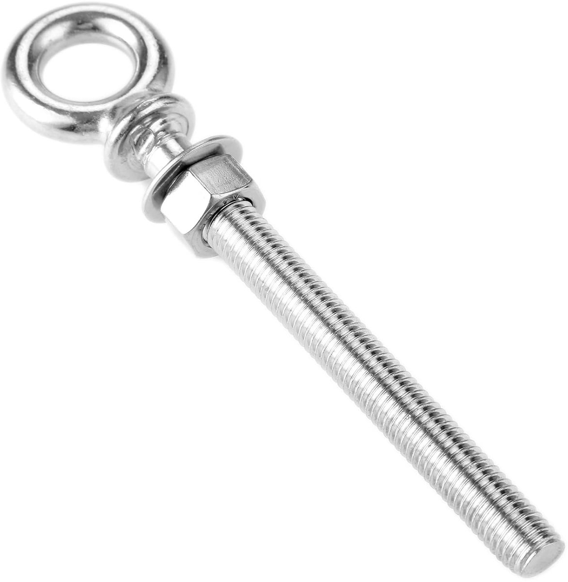 M12*120 Roestvrij staal Lifting Eye Bouten met Wasmachine en Moer, Heavy Duty Lange Schacht Moer voor het Ophangen/Ophangen/Bevestigen Items