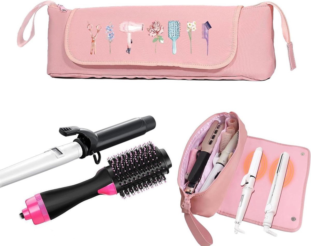 Haargereedschap Organizer - Styling Tool Tas - Reizen en thuis - Hittebestendig en waterdicht - 457 cm - Meerkleurig