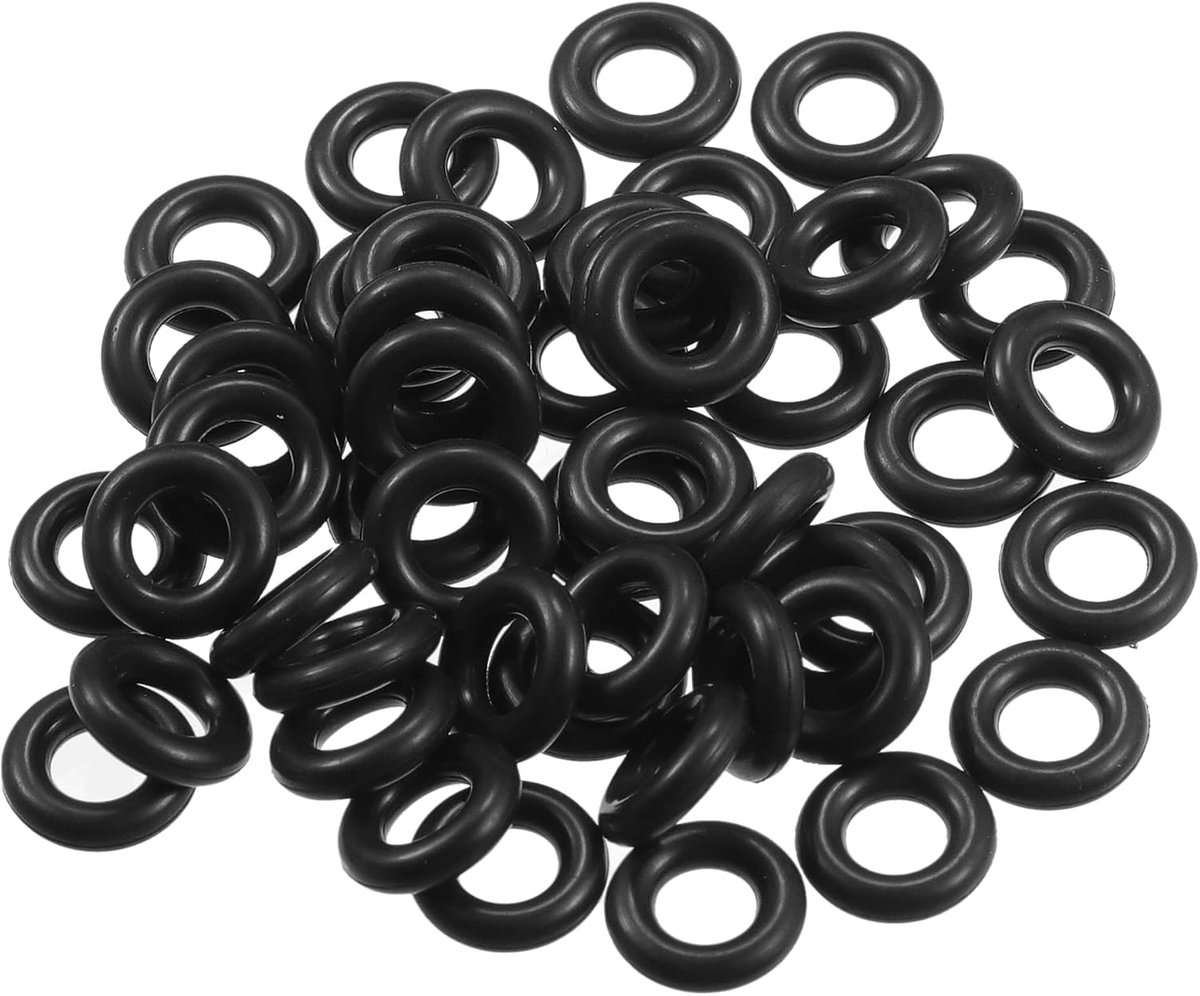 50 stuks 4 mm ID x 2 mm CS universele auto O-ring afdichting - auto - kraan reparatie vrachtwagen SUV aanhanger buis afdichting waterdicht - NBR rubber zwart