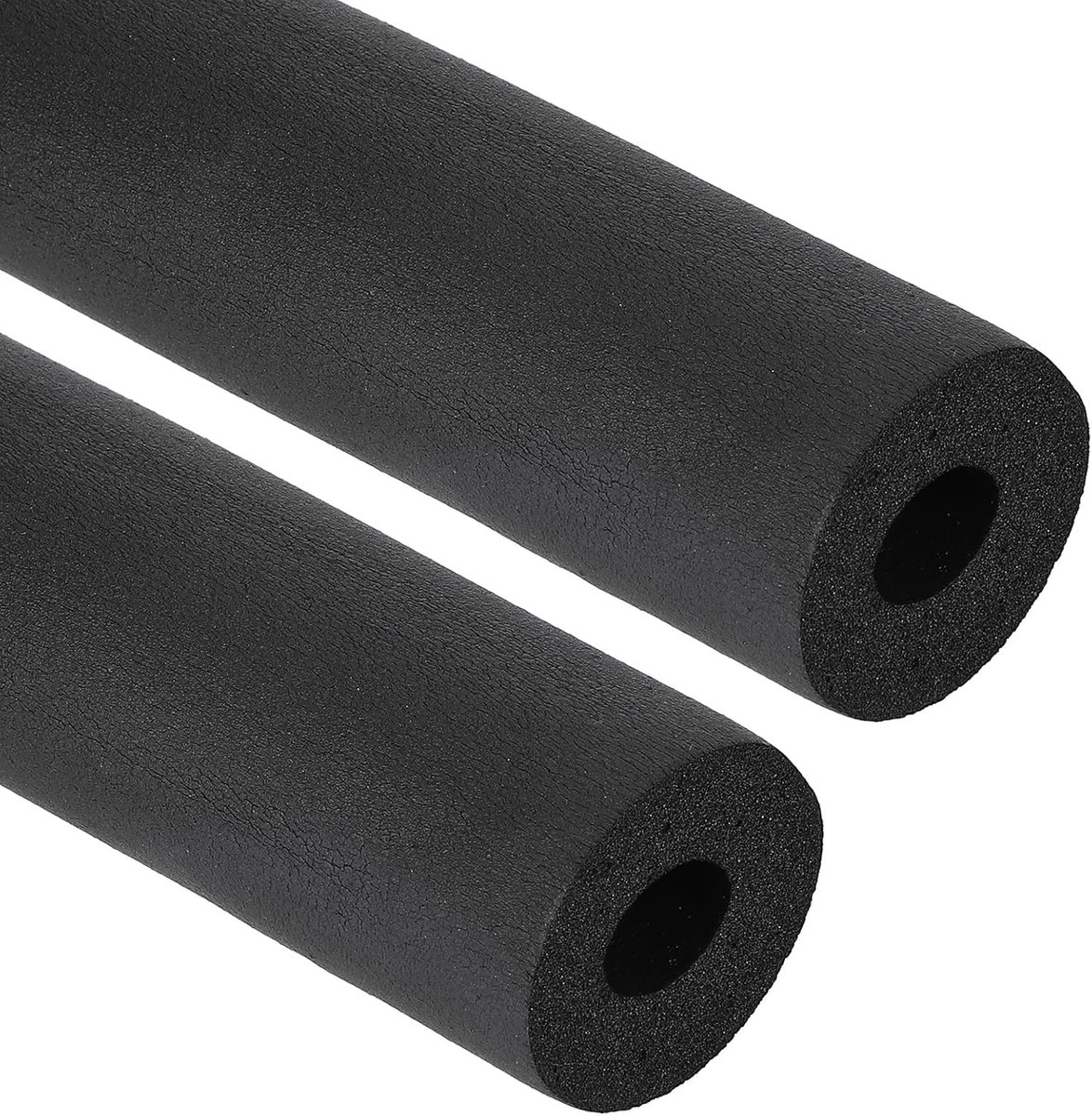 3/4 inch (20 mm) ID x 6,6 ft x 1,5 cm buis isolatie schuimbuis, 2 stuks buisafdekking wrap roll bar buis voor handvat grip HVAC-airconditionereenheden, zwart