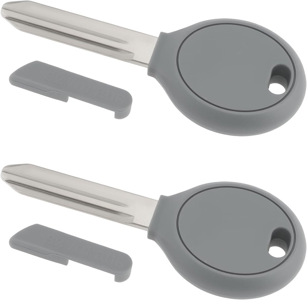 Store 2 Stks Auto Transponder Key Blade CH24 Compatibel met Chrysler Compatibel met Jeep