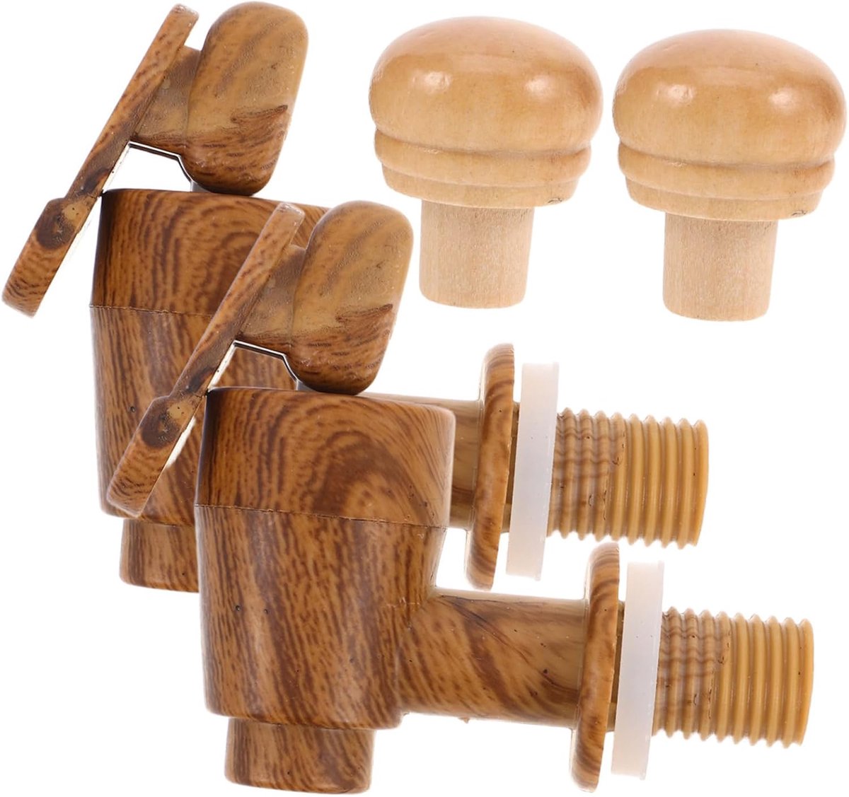 2 sets waterkraan en wijnstop, vervangingsset, luchtdicht, waterkraan voor wijnemmer, accessoires voor biervat