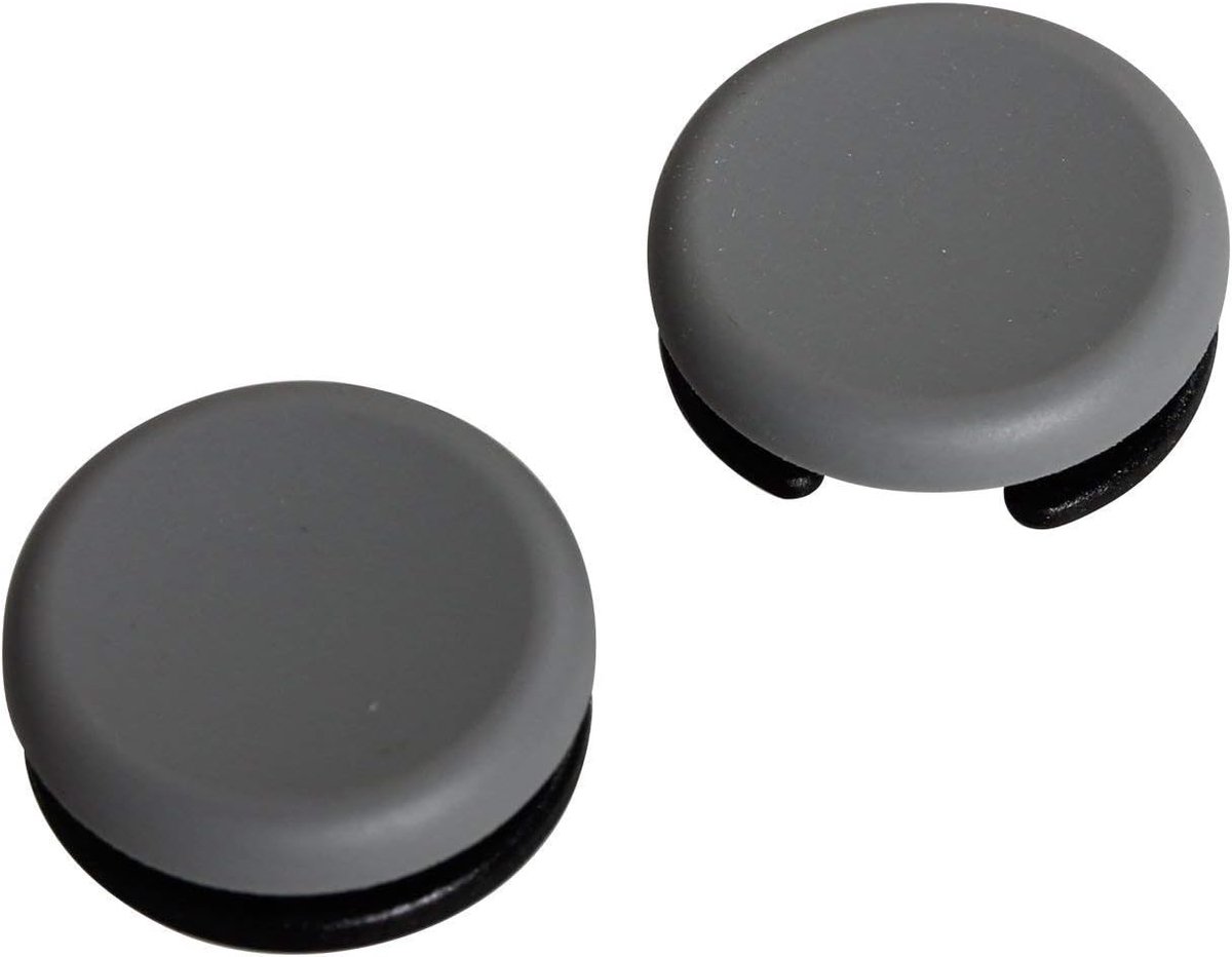Joystick Cap Vervangende 3DS Analoge Stick voor New 3DS/3DSLL/3DSXL/2DS | Compatibel met Nintendo 3DS-familie. Schuifpad & Circle Pad. kunststof met rubberen coating, grijs, eenvoudig te monteren