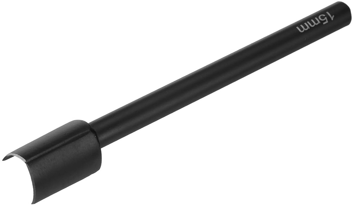 Leren stans V-vorm, 15 mm, leren snijder, V-vormig koolstofstaal voor het maken van riemen, portemonnees en tassen