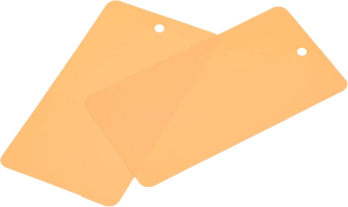 sourcing map 50 stuks waterdichte draden plastic verzendlabels, voor productaanduiding aanhanger, ventielmarkering, outdoor etikettering, 1,95 x 3,51 inch, oranje