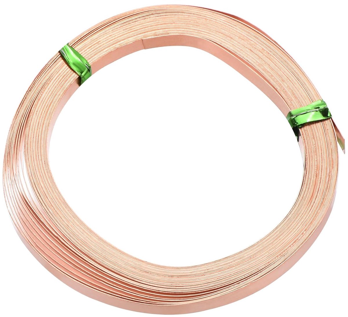 Draad, 2 rollen 32 gauge, 0,2 x 5 mm diameter 6 m, flexibele platte draad voor het maken van sieraden, koper