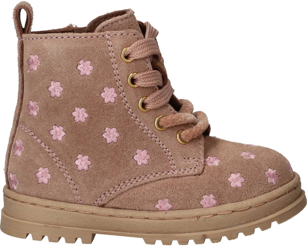IK-KE Veterboots - Meisjes - Beige - Maat:25