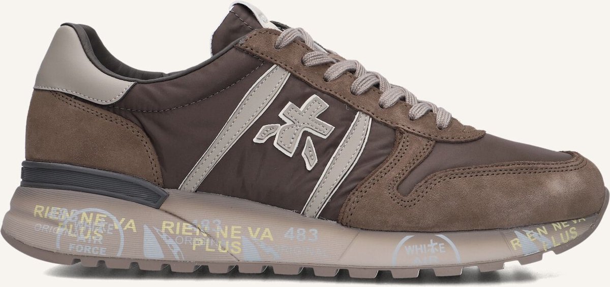 Premiata Lander Sneakers - Textiel - Heren - Bruin - Maat 44