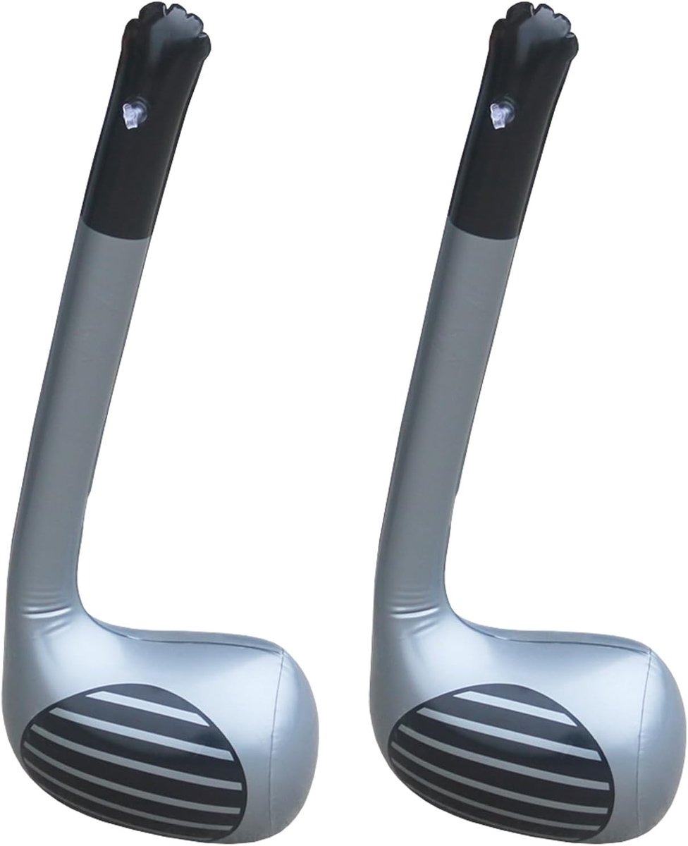 2 stuks opblaasbare golfstokken opblaasbare golfclub pilot opblaasbare golf accessoires opblaasbare feestjurk accessoires voor mannen