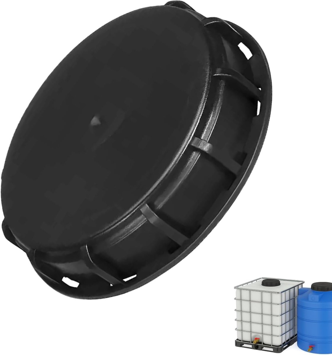 1000 l 163 mm, IBC Deksel DN150 DN 150 voor 1000 l waterreservoir Aquarium, tonklep, tuinbewatering (DN150)
