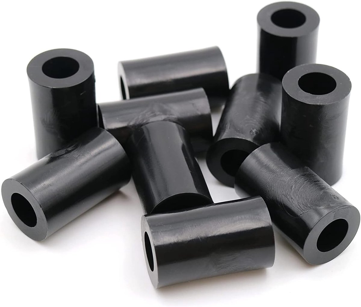 10 x afstandshulzen sluitringen L 20 mm x Ø 15/8,2 mm M8 rond HD-polyethyleen