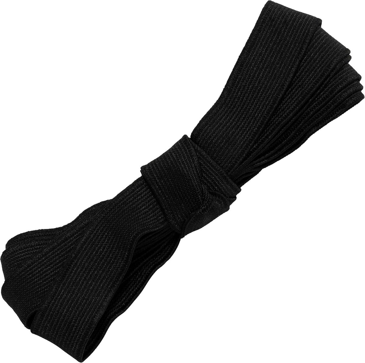 - C67252 - platte geweven elastiek 2 m - breedte 20 mm - kleur zwart - gemaakt van polyester en latex - confectie, kleinwaren, naaien, kleding, stoffen, riemen, broeken, rokken