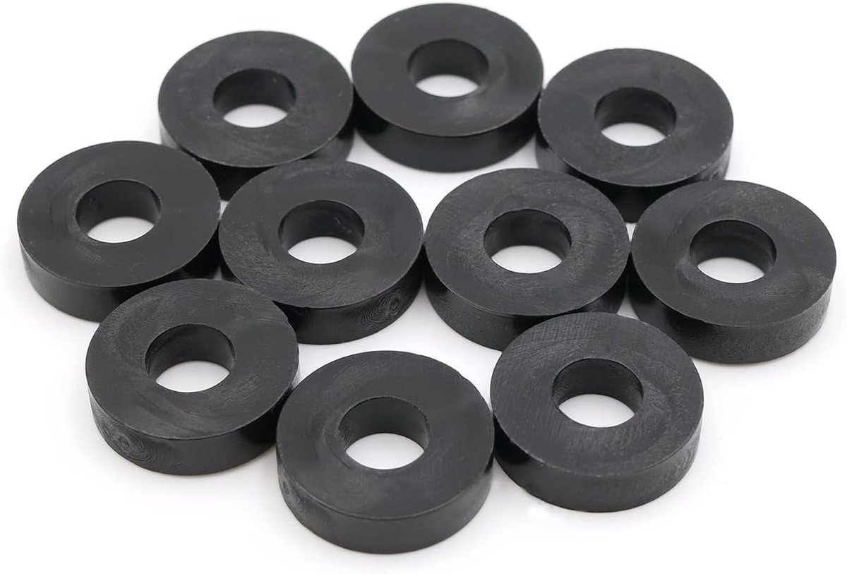 Ringen L 5 mm x Ø 15/6 mm M6 rond HD-polyethyleen