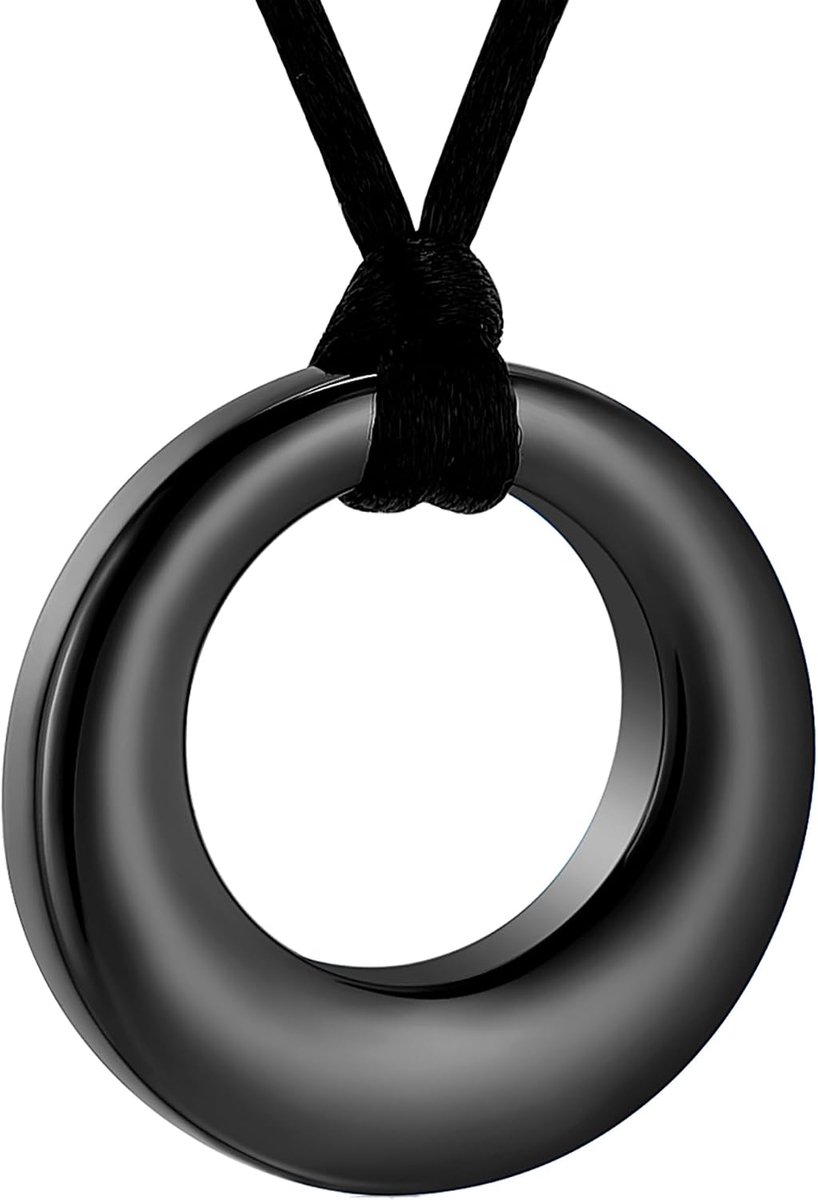 Cirkel van het Leven Urn Kettingen voor As Memorial Urnen Rvs Hanger Kettingen Crematie Sieraden Keepsake voor Mannen Vrouwen