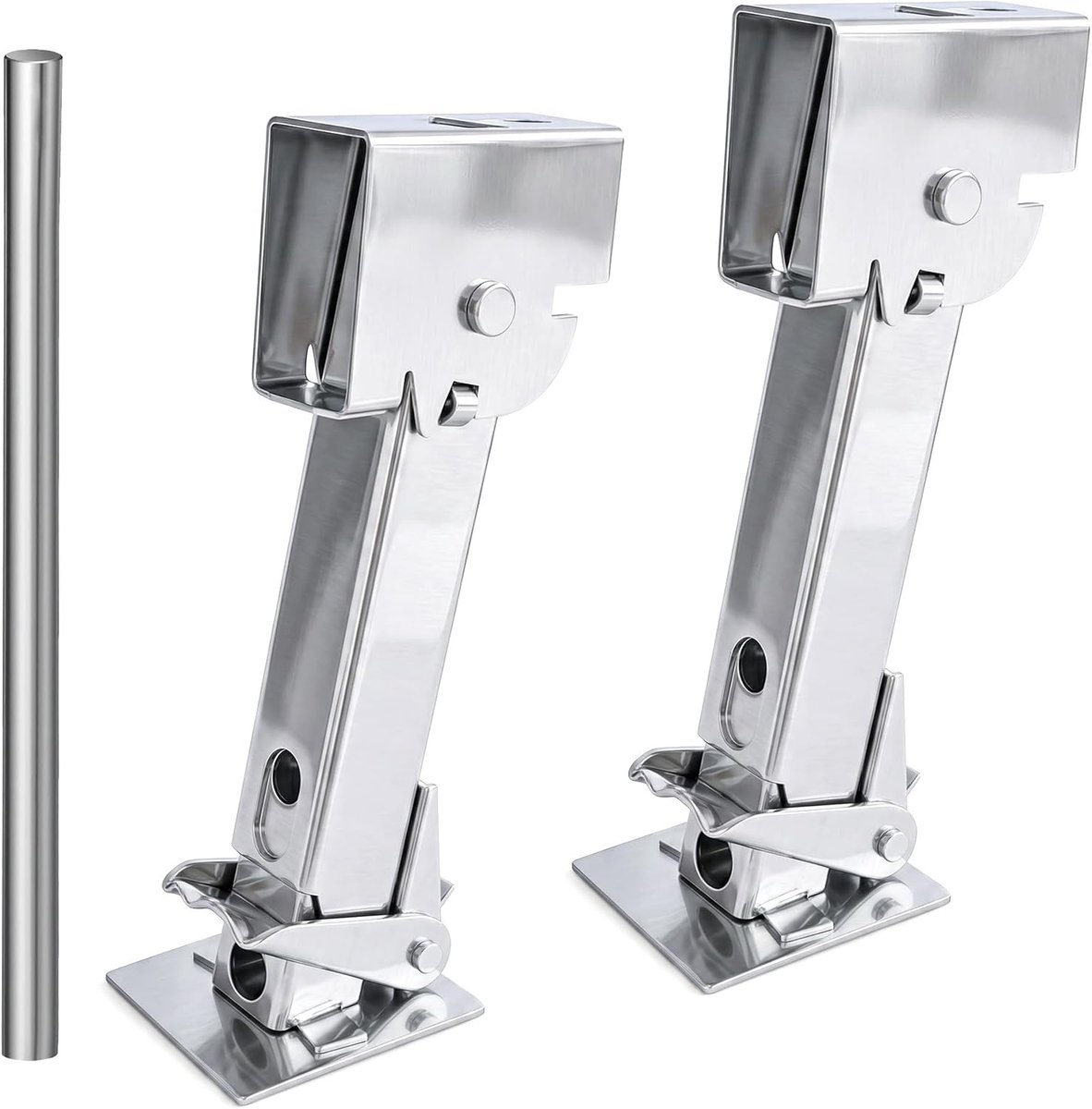 2 stuks aanhangerstabilisatoren - aanhangersteunen, camperstabilisator met 450 kg, aanhangersteunen voor campers en aanhangers
