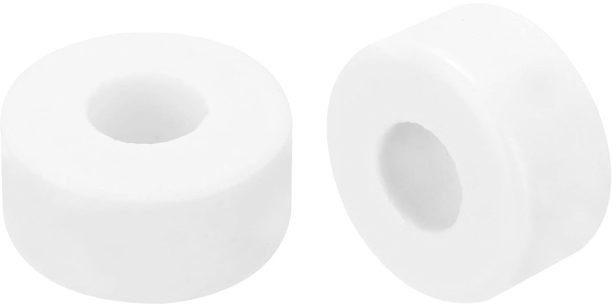 15 stuks keramische sluitringen, 6,5 x 16 x 8 mm, ronde platte sluitringen, hittebestendige isolatie-afstandhouders voor kabelbundel, draadbescherming