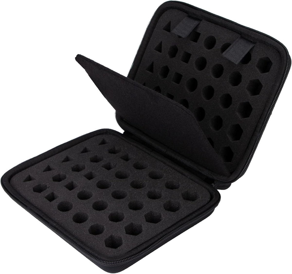 Harde Draagtas Vervanging voor DND Dobbelstenen Set 70/Set 210 Polyedrische DND Dobbelstenen (alleen hoes), Zwart