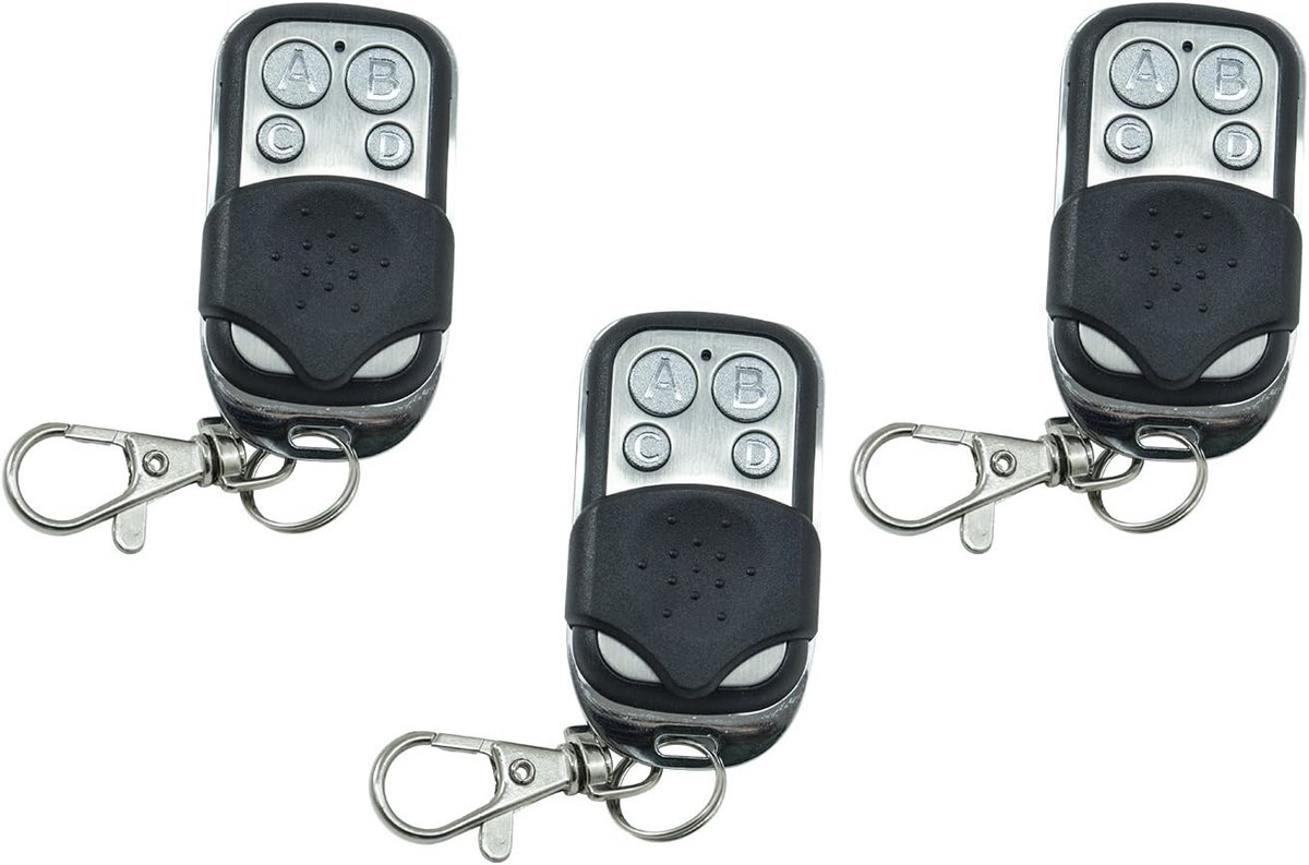 Afstandsbedieningen, automatische frequentie 433,92 MHz, vaste code