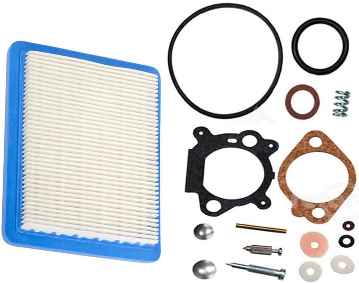 498260 carburateur revisieset met luchtfilter, compatibel met Briggs & Stratton 3,5 HP 4 HP Max Series Engine compatibel met 493762 490937