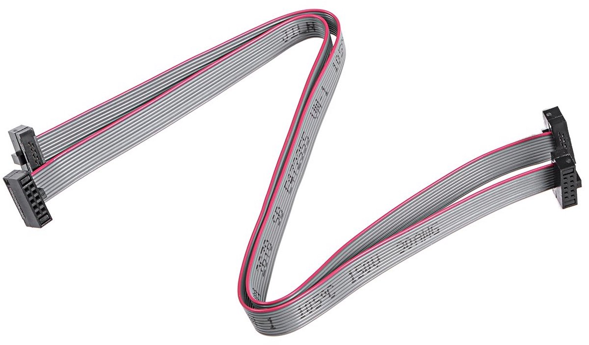 Sourcing map 2 stuks IDC 10 pins stekker lintkabel bus 20 cm 1,27 mm afstand DE de