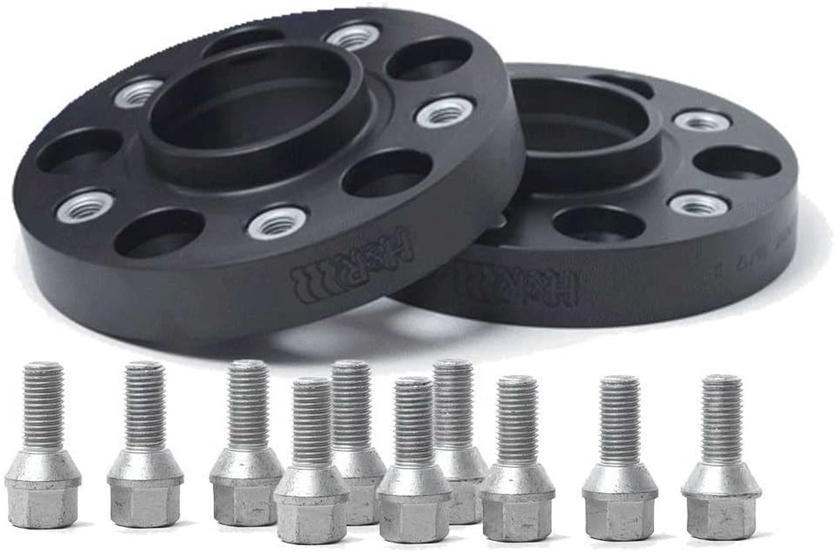 DRA-Systeem Spoorverbrederset 40mm per as - Steekmaat 5x112 - Naaf 66,5mm - Boutmaat M12x1,5 - compatibel met Chrysler/Mercedes - Zwart