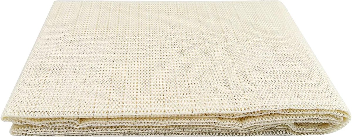2-delige antislip tapijtstopper, antislip tapijtnet, snijdbaar, ondertapijt mat, voor beton, tegels en hout (wit, 110x160cm)