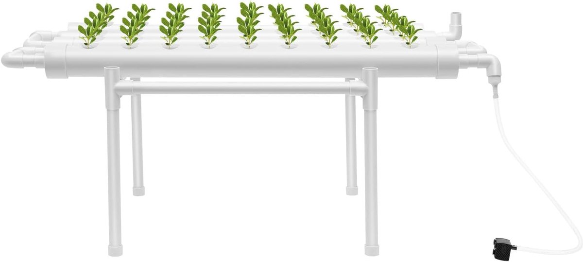Growing System Kit, 36 gaten, bodemloze plantaardige planten, hydrocultuur, balkon, tuinplantensysteem voor tuin, kantoor, thuis