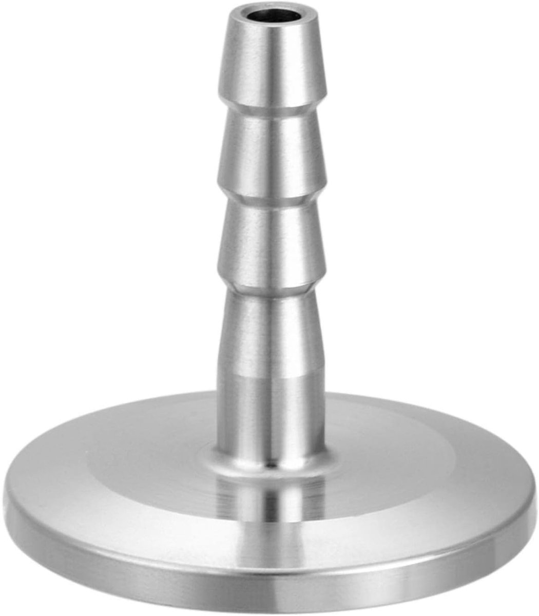 sourcing map 304 roestvrij staal KF25 flens op 8 mm rubberen slang weerhaak adapter voor vacuüm