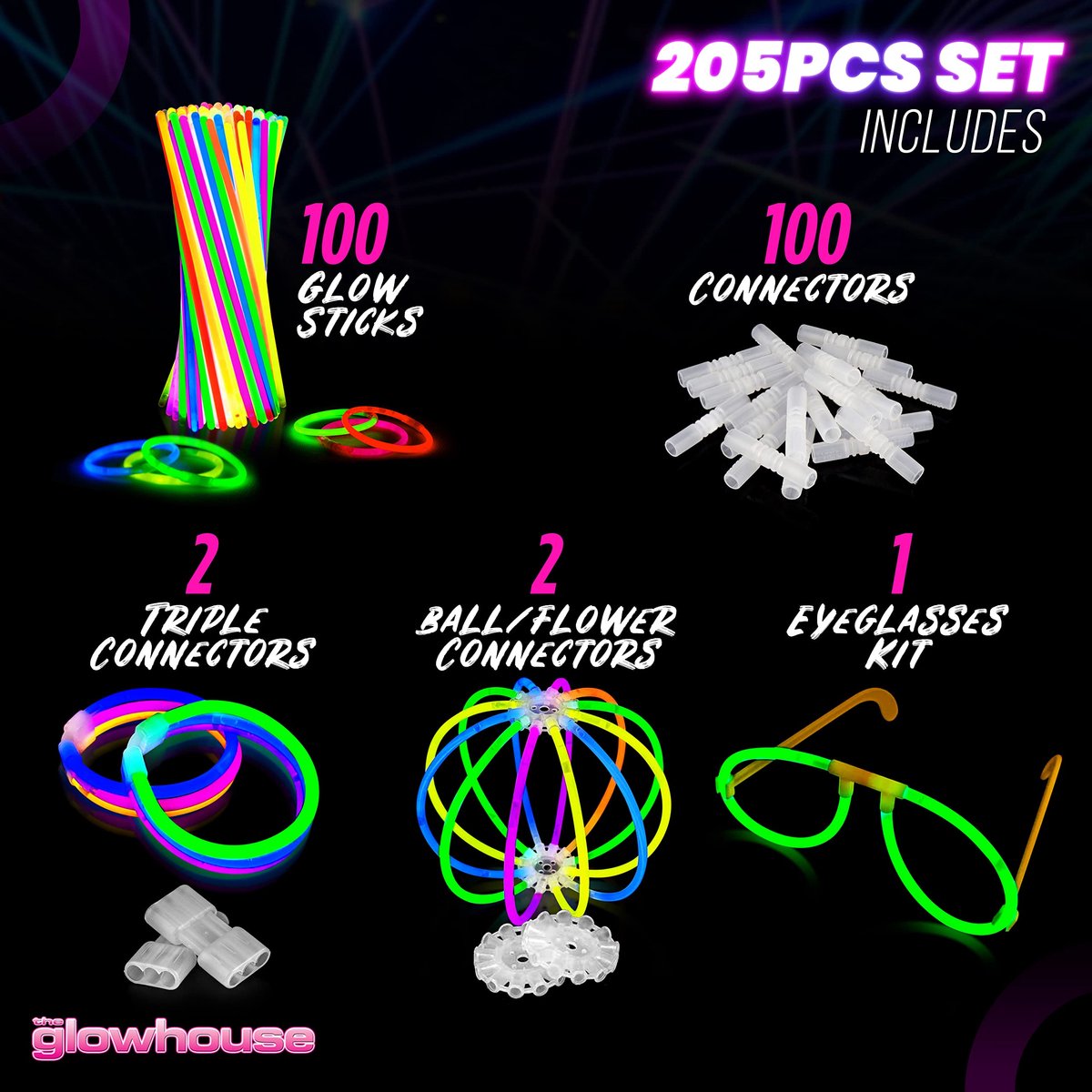 Breeklichten set 206-delig - gemengde kleuren - premium kwaliteit - ideaal voor feestjes - SnelShoppen