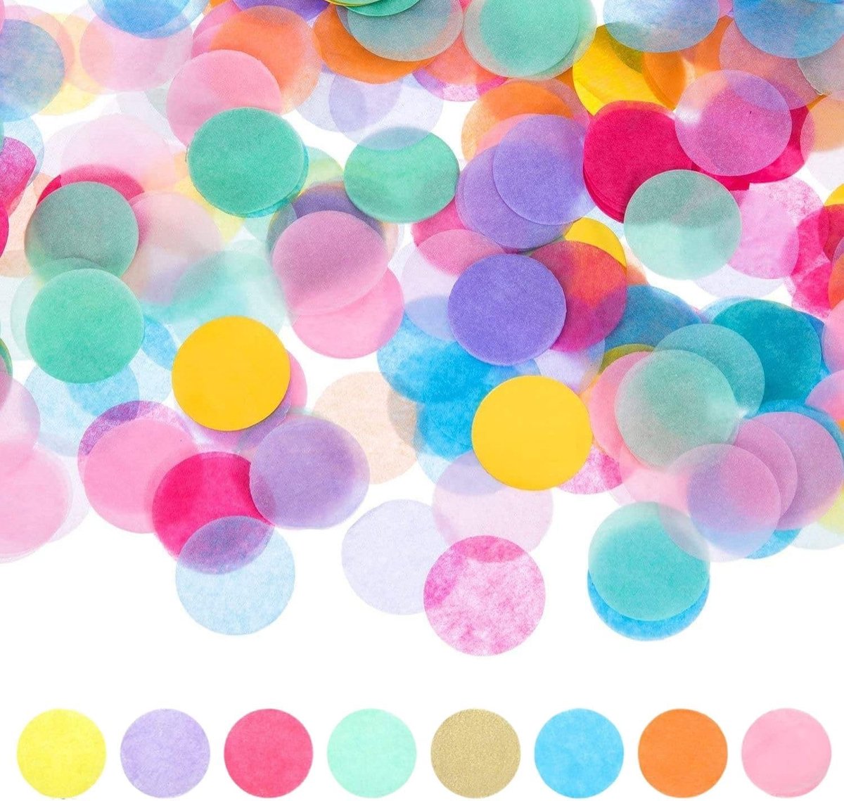 Confetti 2,5cm - Kleurrijk papier - Feestelijke decoratie - Perfect voor verjaardagen - ShopVlot