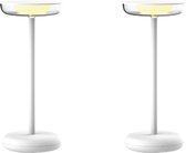 Luxus Lampe de table sans fil Mykonos - Blanc - Greece Nights - Lampe de table d'extérieur - Lampe de camping - Résistante à l'eau - Rechargeable - Batterie - Dimmable