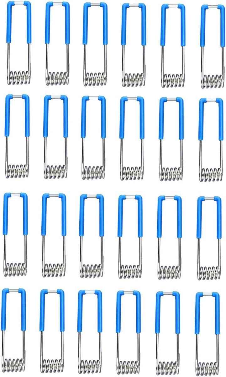 Holding spring clips 1.4x60mm - 24 stuks - sterke veer - eenvoudig te installeren - ShopVlot