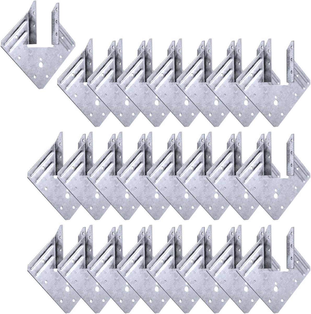 Stalen verbindingselementen 18 Gauge - Hurrikaan binder - Aardbevingsbestendig - Versterkt houten constructies - ShopVlot