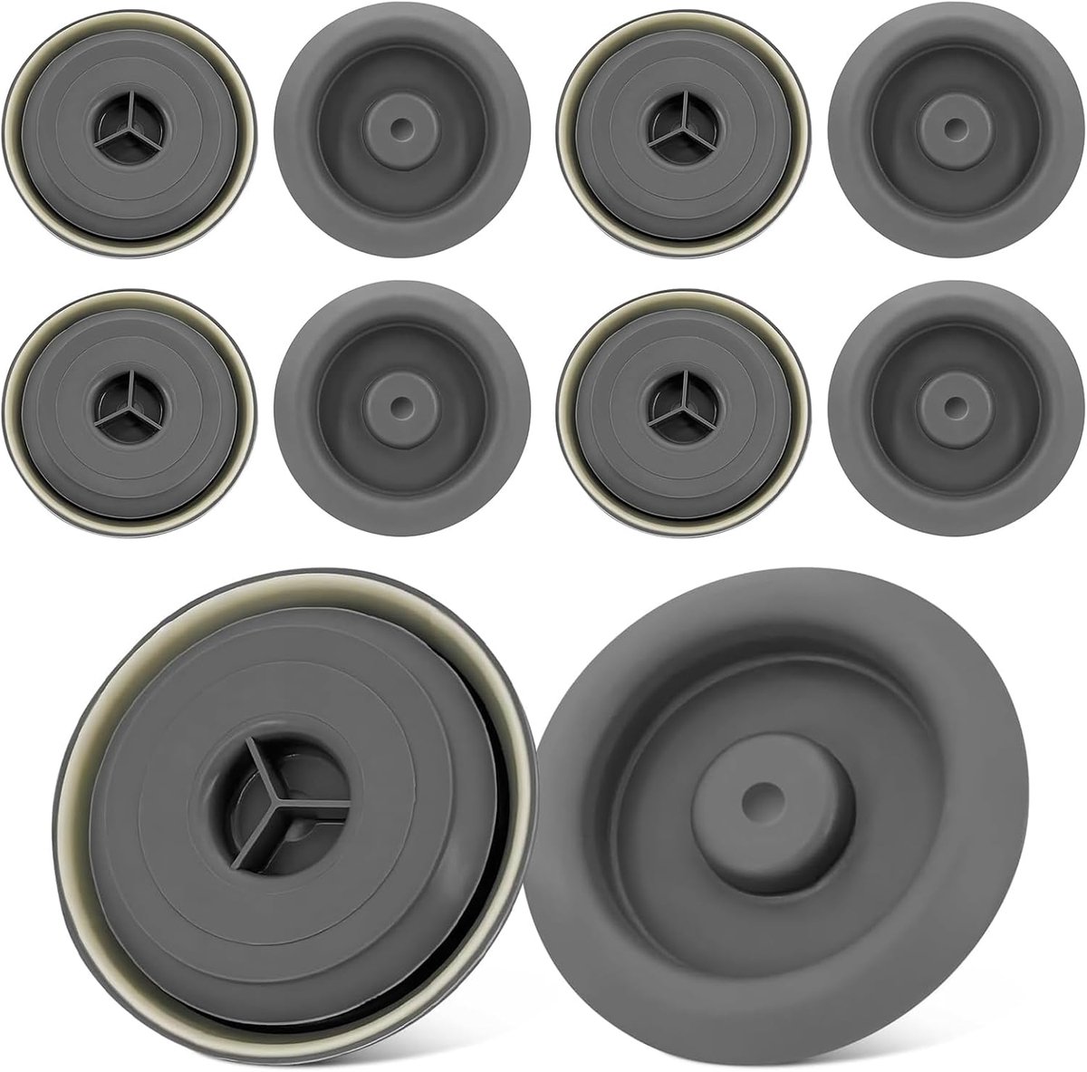 Tulle onderpluggen 40mm - waterdicht rubber - met gat - geschikt voor Audi, Skoda, Volkswagen - ShopVlot