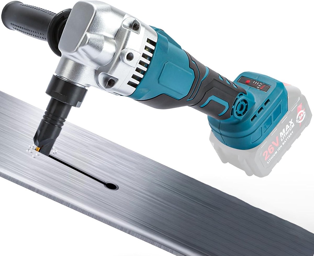 Tinsnijder met 360° draaikop - brushless motor - 3 snelheden - ideaal voor staal en aluminium - ShopVlot