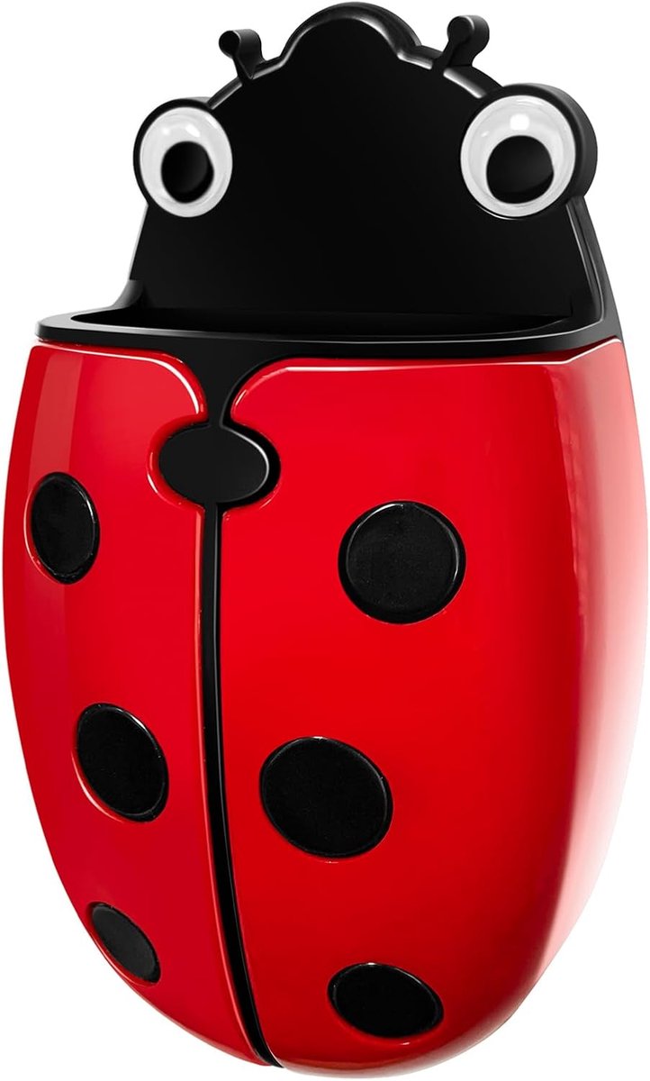 Magnetische pennenhouder 2in1 - sterk en praktisch - schattig lieveheersbeestje - veelzijdig gebruik - ShopVlot