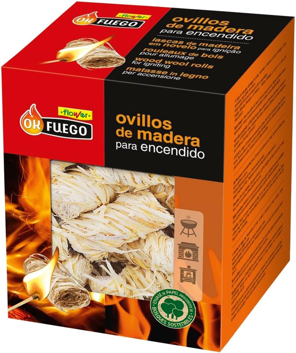 SnelShoppen - Ecologische Houtblokken Aanstekers 24 Stuks - FSC Gecertificeerd - Ideaal voor Barbecue, Open Haard en Kachels - 100% Duurzaam en Geurlo