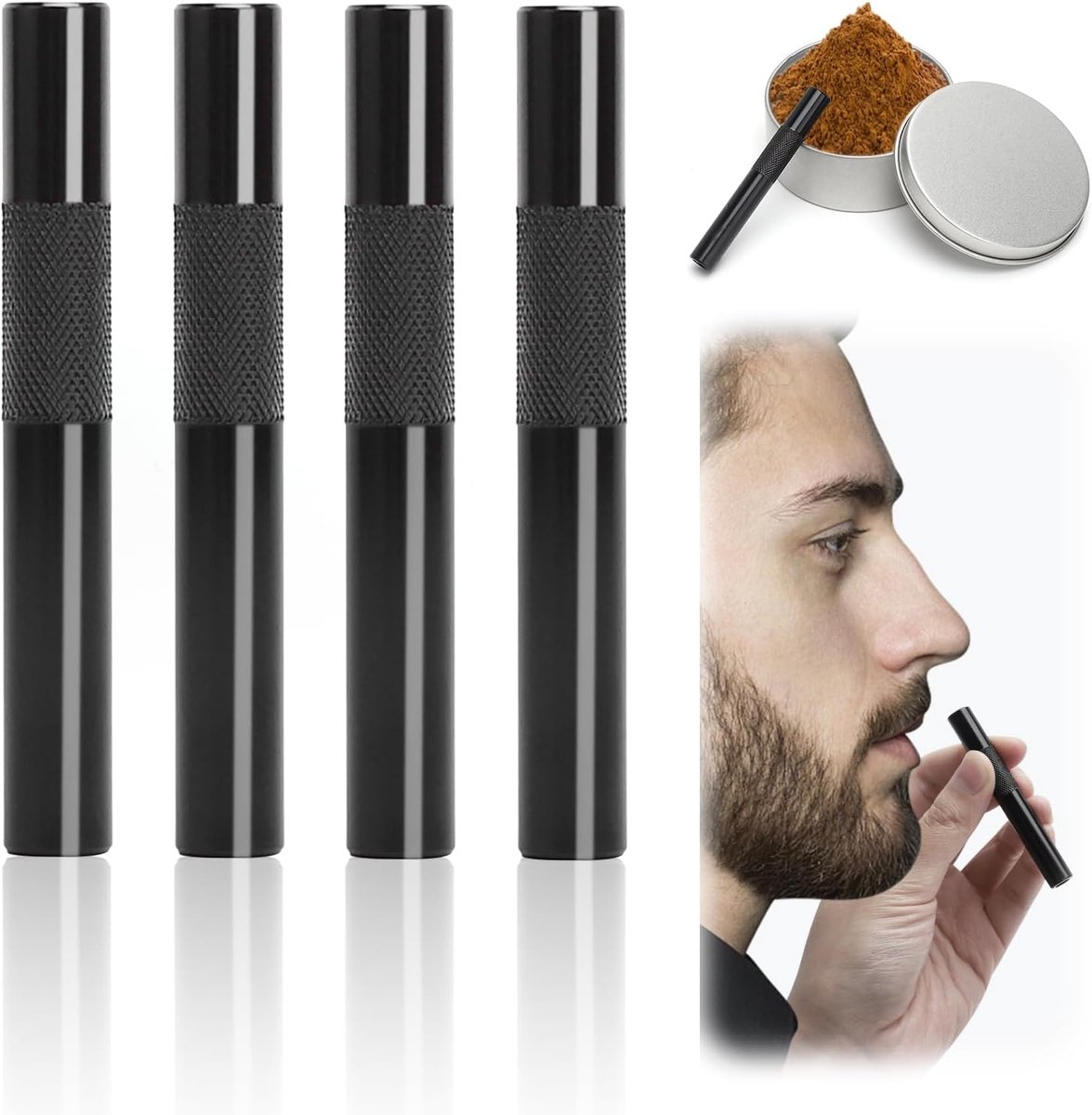 Pull Tubes 7 cm - zwart - herbruikbaar metaal - ideaal voor picnics - ShopVlot