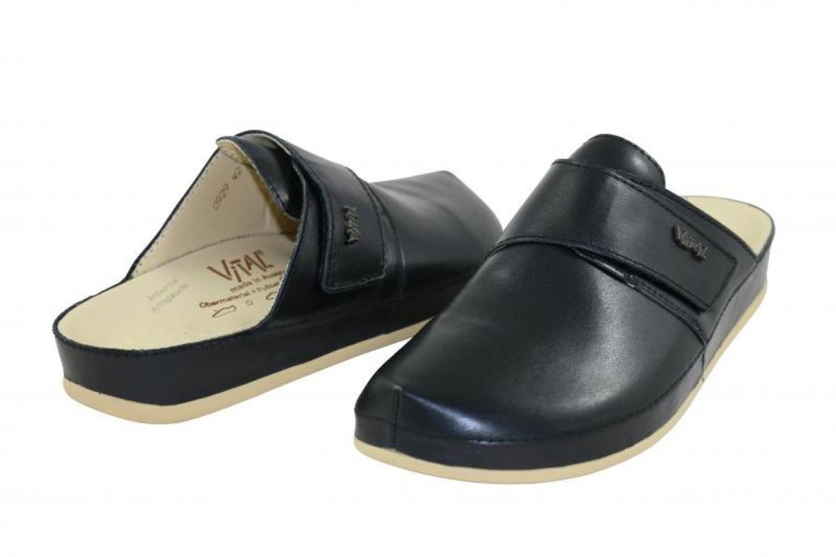 Vital 670 Nappa Schwarz | Heren comfortslipper