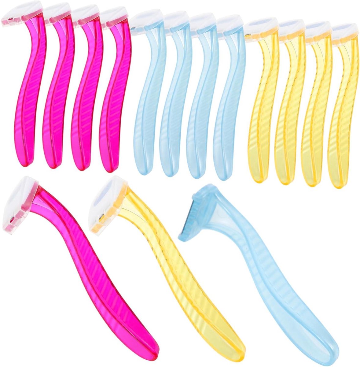 Scheermesjes Set - Gezichtstrimmer Vrouwen - Haren Verwijderen - Minimale Huidirritatie - 15 Stuks - Diverse Kleuren