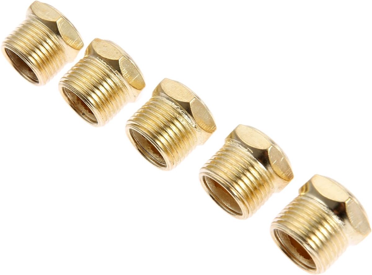 Geluidsdemper voor luchtontluchtingsgleuven, met schroefdraad, 5 stuks