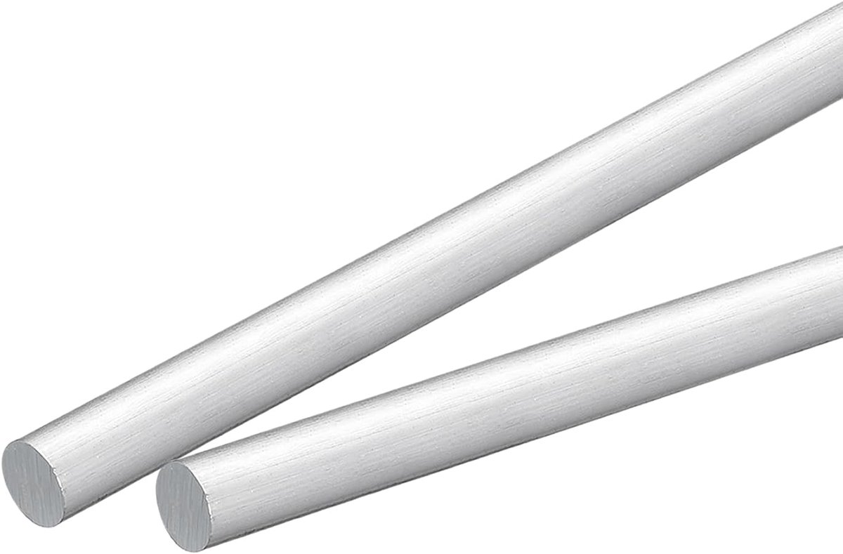 2 stuks ronde aluminium staaf 16 mm diameter 203 mm lang 6061 aluminium ronde staaf massief draaibank materiaal voor industrie bouw doe-het-zelf handwerk