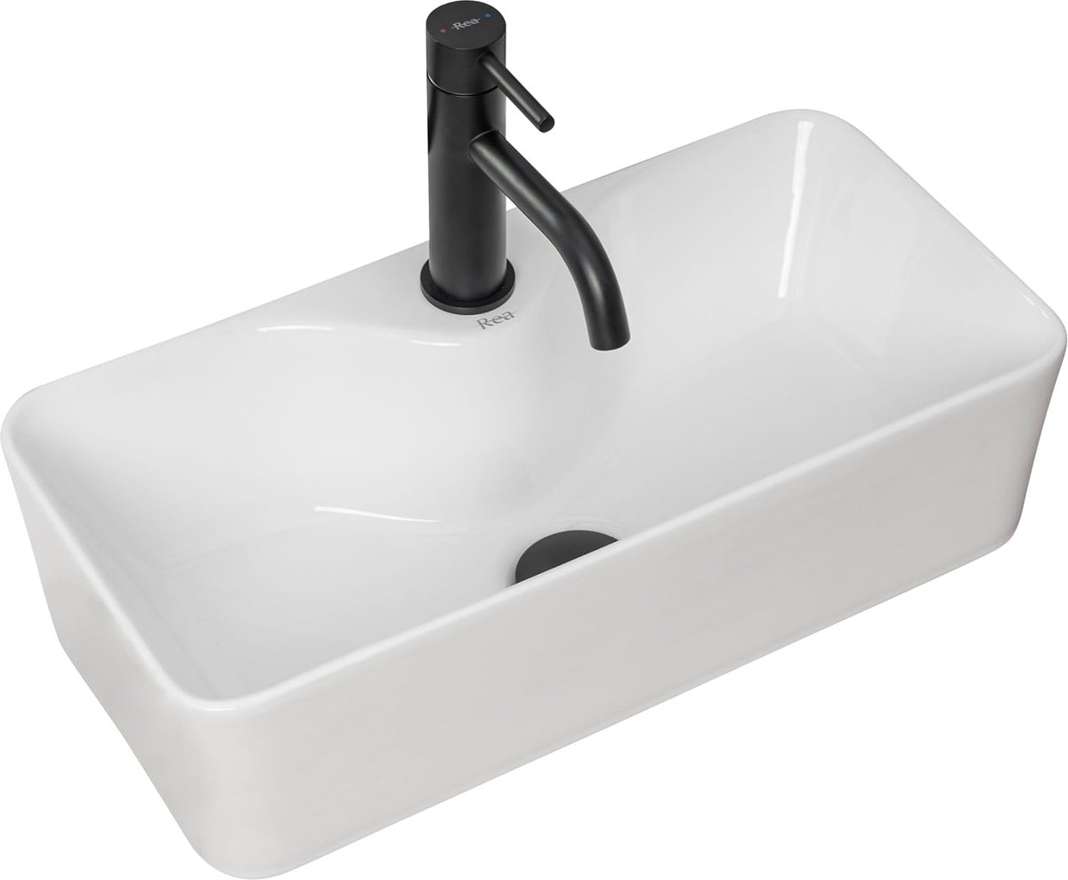U0699, Wastafel op aanrecht MERY, White