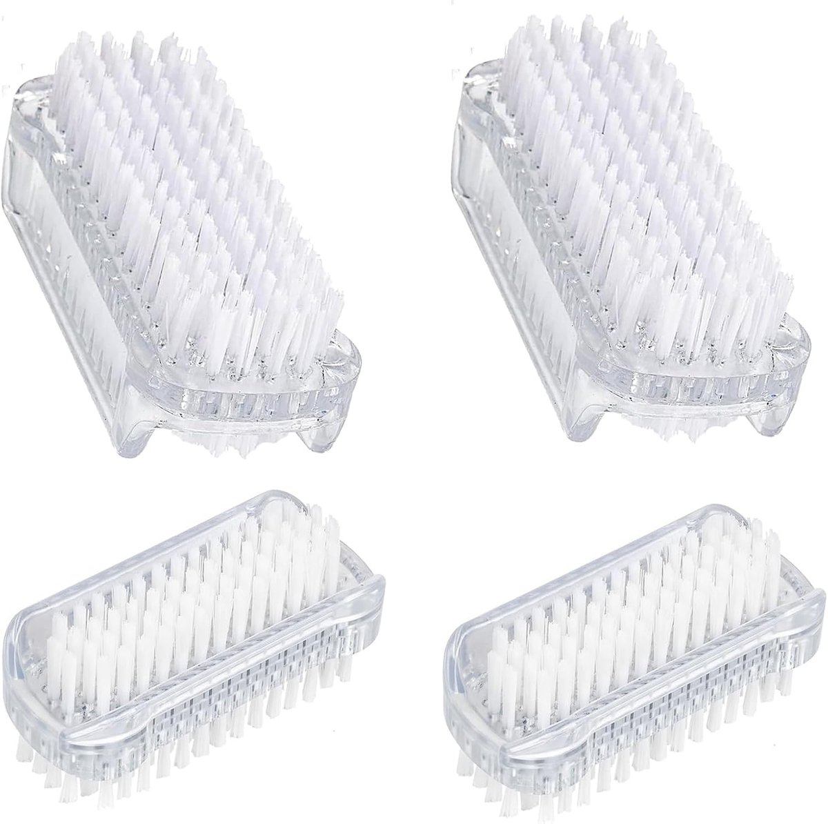2 stuks dubbelzijdige nagelborstel