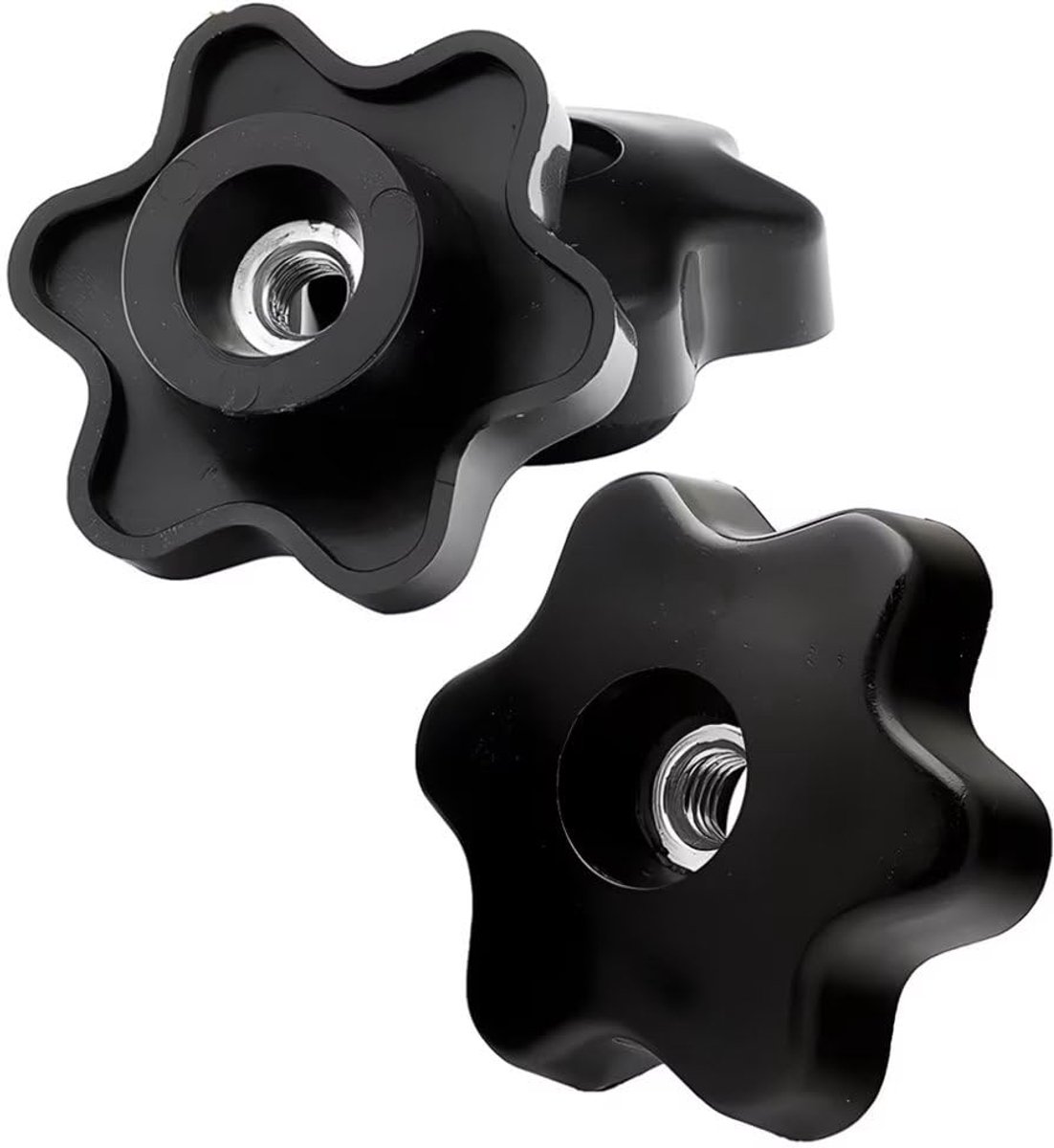 M10 door gat sterknoppen binnendraad kartelknop ster klemknoppen handvat moer M10 (3 stuks)
