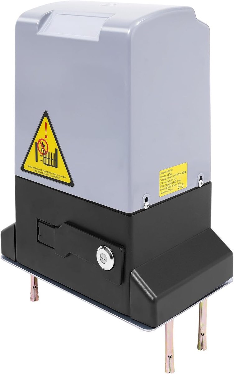 Schuifpoortmotor 750 W - Koper motor - Tot 1800 kg/12 m - Ideaal voor opritten - SnelShoppen